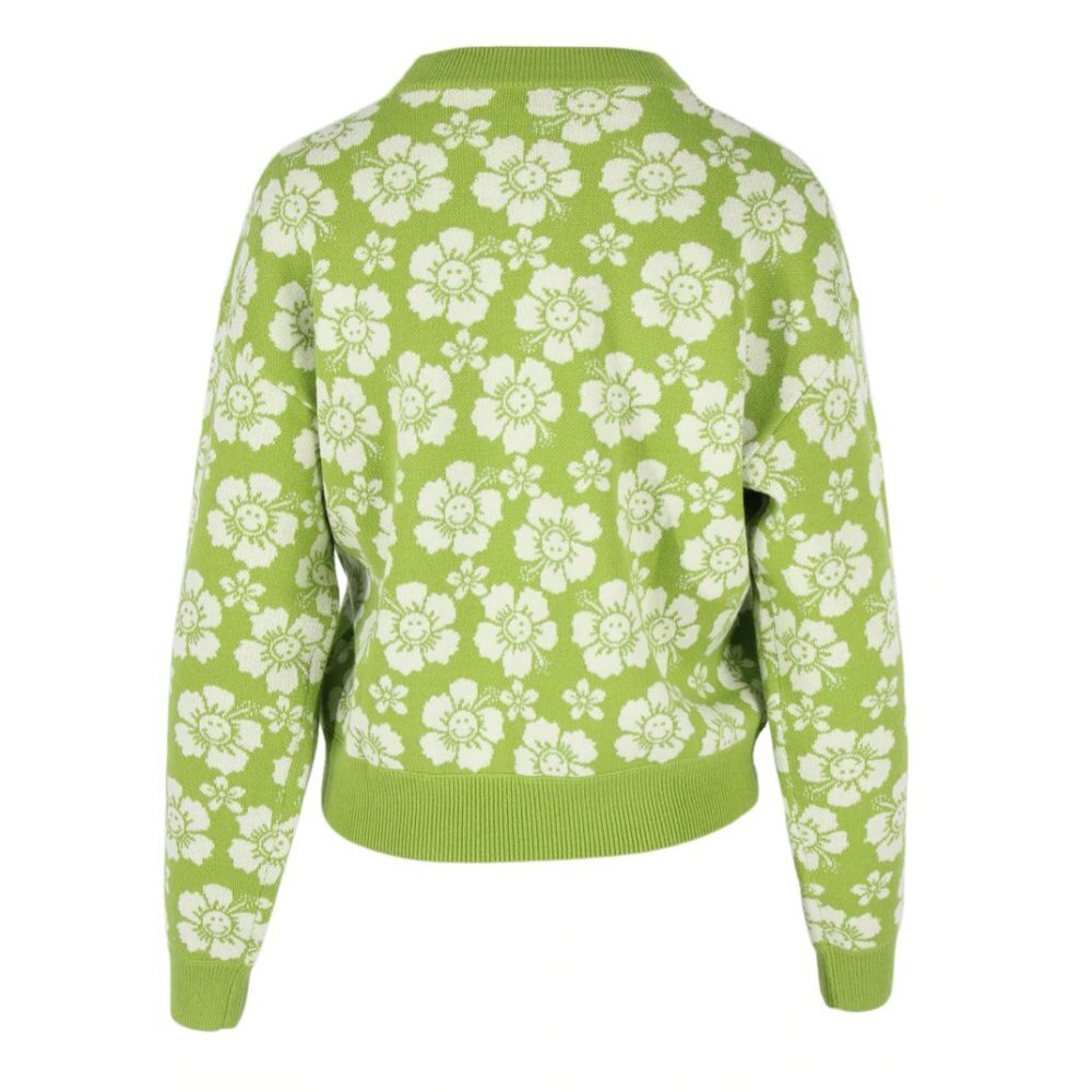Holiday the Label Happy Hawaii Knit Sweater in Olive Small - Picture 3 of 6